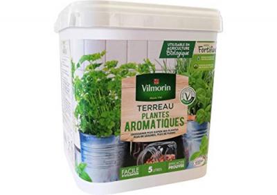 Vilmorin - Terreau Pots de Jardini&egrave;res aromatiques seau de 5 litres