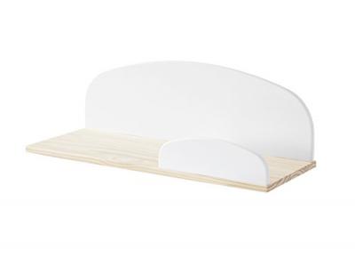 Etag&egrave;re enfant en bois brut et laqu&eacute; L65cm KARIBOU blanc