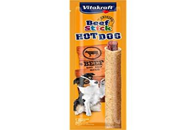 Vitakraft Hot Dog B&acirc;tonnets de b&oelig;uf pour chien 10 paquets