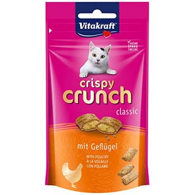 VITAKRAFT Crispy Crunch C&oelig;ur Poulet Friandise pour Chat 60 g