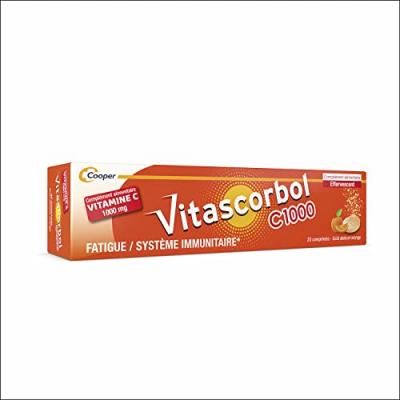 Vitamine C1000 20 comprim&eacute;s effervescents Vitascorbol