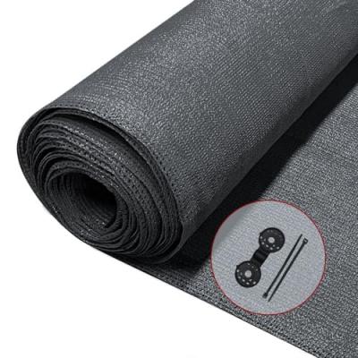 Brise vue occultant en hdpe 150g/m&sup2; 1.5x10m avec attaches de fixation anthracite