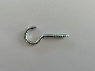 Crochet acier zingu&eacute; - 3.5x25mm - lot de 6