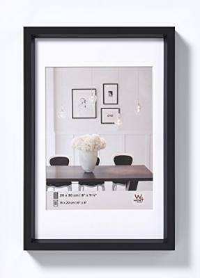Cadre photo imitation acier Steel Style - 18 x 24 cm - Noir