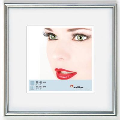 Walther, galeria, cadre en plastique, ks220h, 20x20 cm, argent