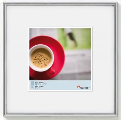 Walther, galeria, cadre en plastique, kb440h, 40x40 cm, argent