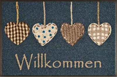 Wash + Dry - Tapis Cottage Hearts 50x75, Rouge