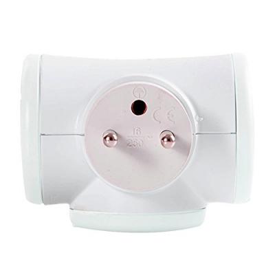 Watt&co - Chargeur Triplite 3x16A rotative 180&deg; - Blanc