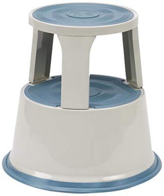 Wedo wedo tabouret marchepied, en m&eacute;tal, ral 7035, gris lumi&egrave;re noir