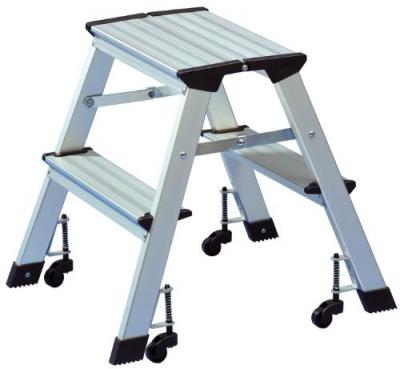 WEDO Escabeau, en aluminium, capacit&eacute;: 150 kg, 2 x 2 marches