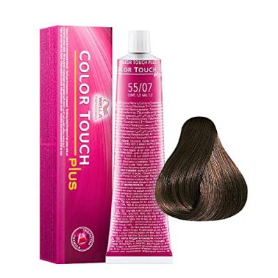 Wella Color Touch Plus 55/07 Lot de 2 bo&icirc;tes de 2 x 60 ml Marron clair