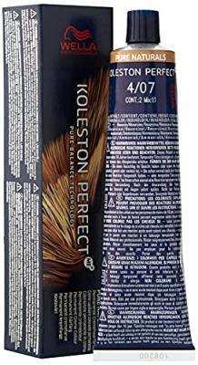 Coloration Koleston Perfect ME+ 4/07 ch&acirc;tain naturel marron Wella 60ML