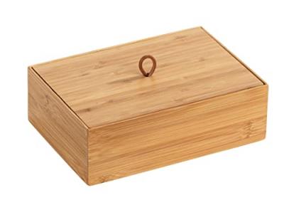 Bo&icirc;te SDB avec couvercle L Terra, bambou