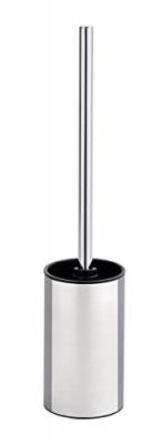 WENKO Brosse WC, Detroit, brosse wc noire, Acier inox - Plastique,  &Oslash; 8,9x41,5 cm, Mat - Noir