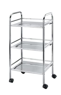Wenko 12285100 desserte salle de bain 3 &eacute;tages chrome