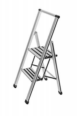 Wenko 601011100 Escabeau de Luxe Pliable + 2 Marches 44 x 97 x 48 cm