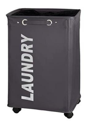 Wenko 3450112100 quadro panier &agrave; linge quadro gris 79 l 40 x 33 x 8 cm