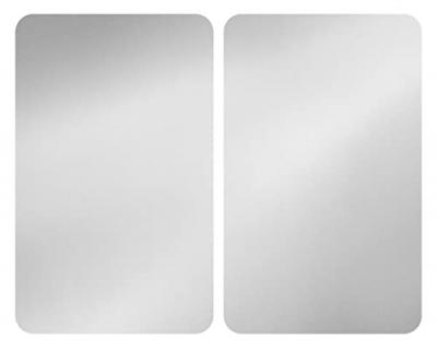 Set de 2 couvres plaques argent 30 x 52 cm Wenko by Maximex