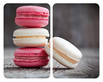 Set 2 couvre-plaques protection motif Macarons Wenko by Maximex