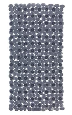 WENKO Tapis baignoire antid&eacute;rapant, Tapis de bain, Paradise anthracite 71x36cm