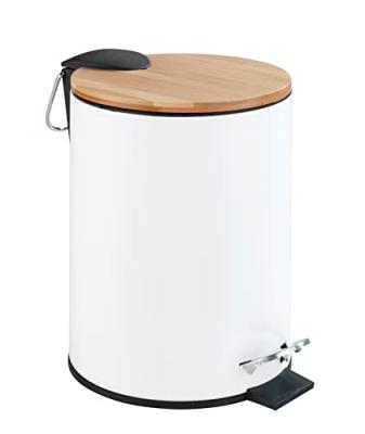 Panier de salle de bain tortona, easy close, 3 l, blanc mat, wenko