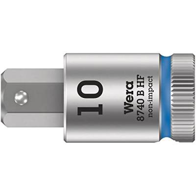 Wera 05003043001 8740 B HF Douille-embout Zyklop, Bleu P&eacute;trole