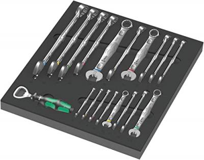Wera 9731 Insert en mousse 9731 jeu 6003 Joker 1, 19 pi&egrave;ces - 05150121001