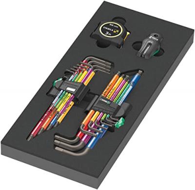 Wera - 9740 Ensemble de cl&eacute; d'angle d'insert en mousse 1