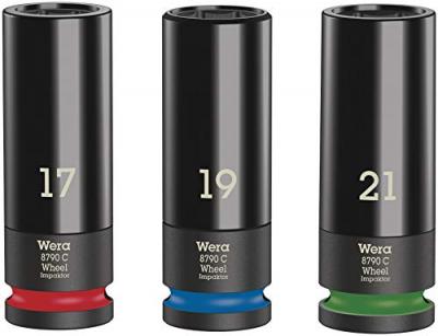 Wera wheel impaktor c kit 1 jeu de douilles de serrage 1/2 DFX-541193
