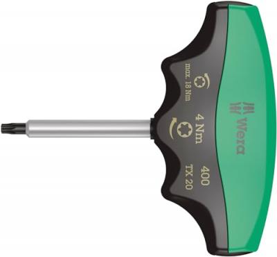 Wera - 400 TX Drehmomentindikator taille TX 20 - 4,0 Nm, noir/vert