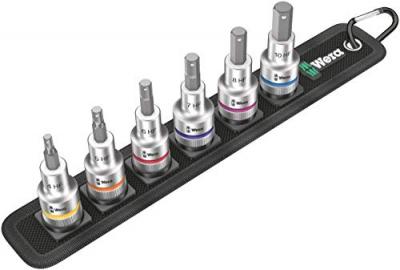 Wera set embouts allen 6 pans 1 2 avec fonction retenue vis 6 pces