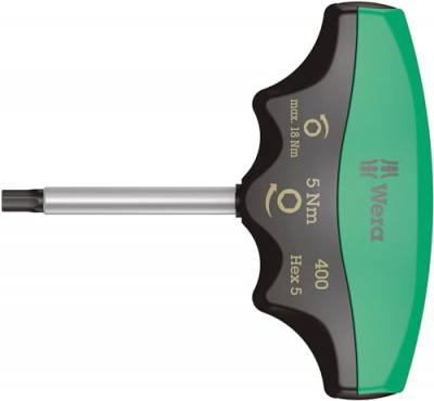 Wera - 400 Hex Drehmomentindikator taille Hex 5 - 5,0 Nm, noir/vert