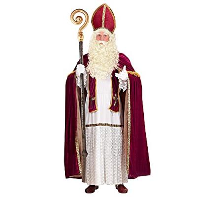 Costume Saint Nicolas Archeveque Taille Unique L/xl - Rouge - Taille Unique (L/XL) 