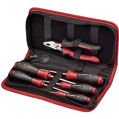 Wiha Ensemble d'outils 7 pcs Tournevis m&eacute;canique et pince universelle