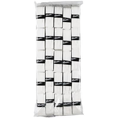 WILSON Pro OVERGRIP Player 50PK Tennis Racket Grip Unisex-Adult, White, Taille Unique