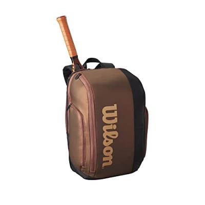 Wilson Pro Staff V14 Super Tour Lot de 2 Sacs &agrave; Dos de Tennis Marron