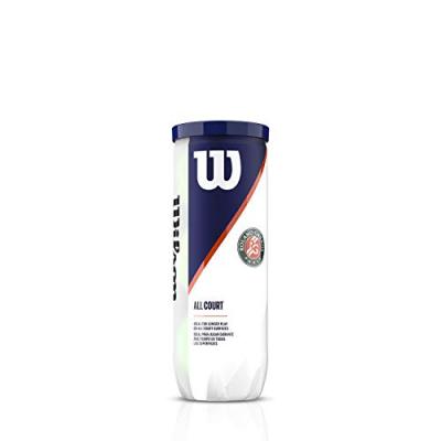 Tube De 3 Balles De Tennis Wilson Roland Garros Toutes Surfaces