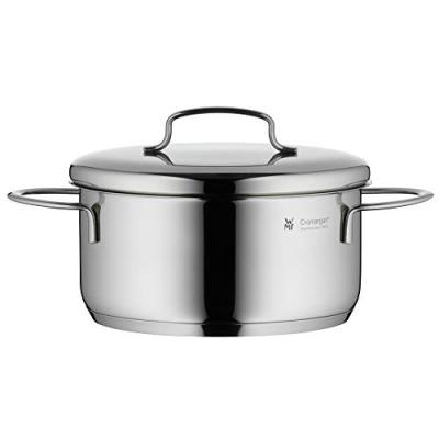 Faitout bas + couvercle MINI acier inoxydable 16 cm Gris Wmf