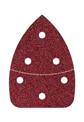 WOLFCRAFT 6 Patins auto agrippant non perfor&eacute; - Grain 80 - 98x139 mm