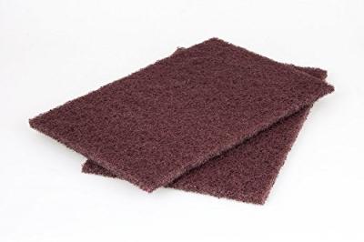 Wolfcraft 5899000 Lot de 2 Patins fibres abrasives Grain moyen 360