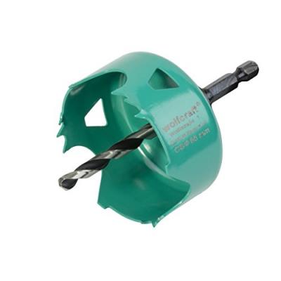 WOLFCRAFT Tr&eacute;pan en acier carbone - Hexagonale - &Oslash; 65mm