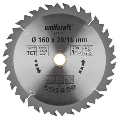 Lame de scie circulaire ct, 20 dents &oslash;160mm 6733000 Wolfcraft
