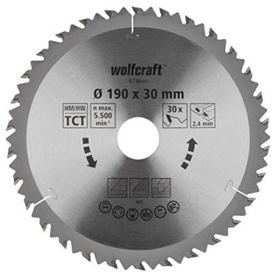 Lame de scie circulaire ct, 30 dents &oslash;190mm 6736000 Wolfcraft