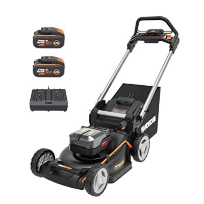 Nitro Batterie Tondeuse 40V Mulching Autopropuls&eacute;e Brushless Double Chargeur Rapide Worx Wg749E