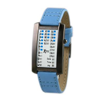 Xtress Homme Binaire Quartz Montre avec Bracelet en Cuir XDA1030B