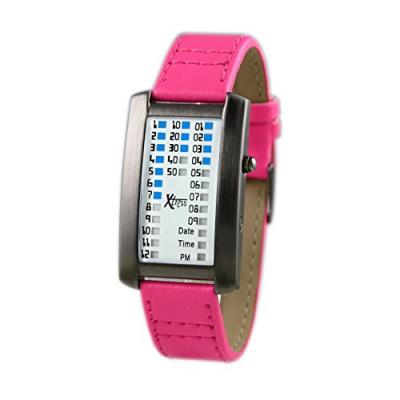 Xtress Homme Binaire Quartz Montre avec Bracelet en Cuir XDA1030F