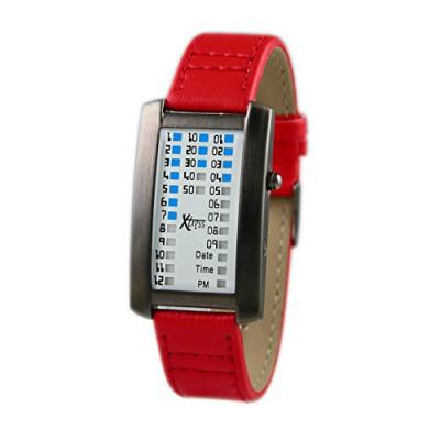 Xtress Homme Binaire Quartz Montre avec Bracelet en Cuir XDA1030R