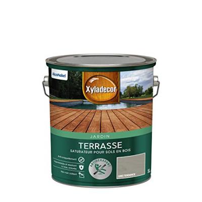 Saturateur Terrasse - Gris tendance - Mat - Sol en bois - 5L