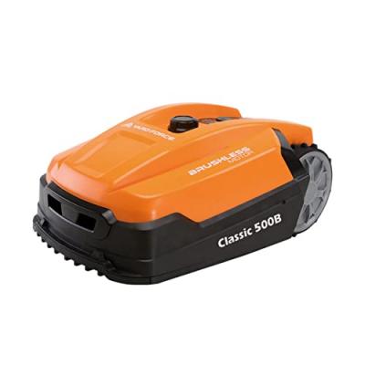 Yard Force - Robot Tondeuse Classic 500B avec Bluetooth pour Jardins jusqu'&agrave; 500m&sup2; Noir/Orange
