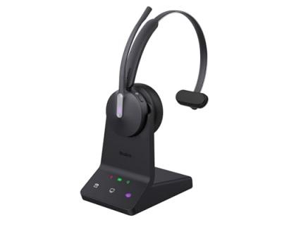 Yealink WH64 Mono Teams Auricolare Wireless A Padiglione Ufficio USB tipo-C Bluetooth Nero